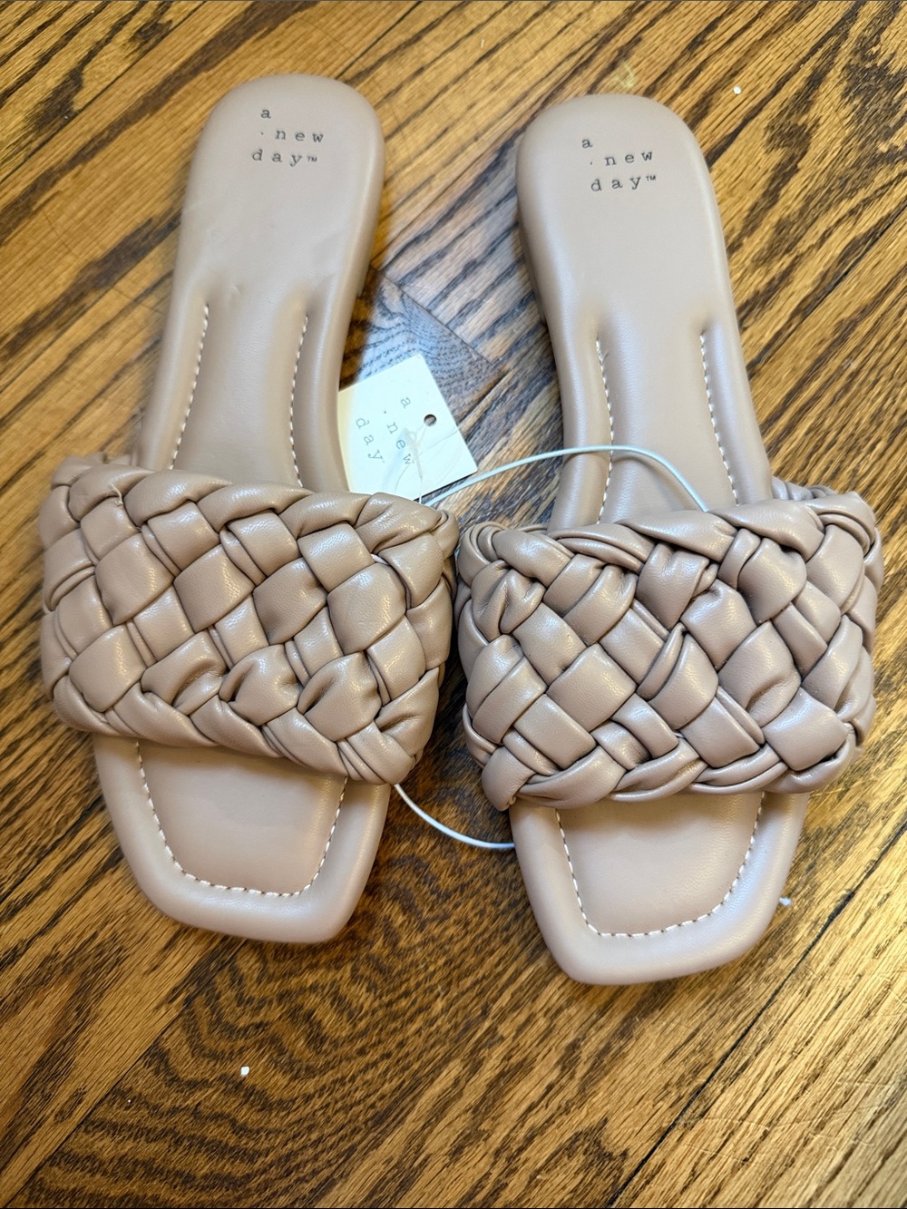 a new day Braided Slide Sandals - Taupe